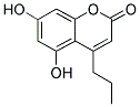 5,7-DIHYDROXY-4-PROPYLCOUMARIN Struktur