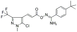 4-(TERT-BUTYL)-N'-((3-[5-CHLORO-1-METHYL-3-(TRIFLUOROMETHYL)-1H-PYRAZOL-4-YL]ALLANOYL)OXY)BENZENECARBOXIMIDAMIDE Struktur