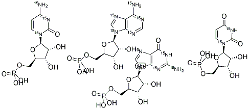 RIBONUCLEOSIDE 5'-MONOPHOSPHATE MIXTURE (U-15N) Struktur