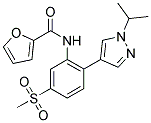 N-[2-(1-ISOPROPYL-(1H)-PYRAZOL-4-YL)-5-(METHYLSULPHONYL)PHENYL]FURAN-2-CARBOXAMIDE Struktur