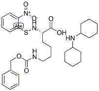 O-NPS-N-EPSILON-CBZ-L-LYSINE DICYCLOHEXYLAMINE SALT Struktur