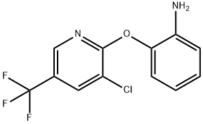 2-([3-CHLORO-5-(TRIFLUOROMETHYL)-2-PYRIDINYL]OXY)ANILINE Struktur