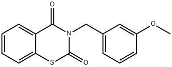 3-(3-METHOXYBENZYL)-2H-1,3-BENZOTHIAZINE-2,4(3H)-DIONE Struktur