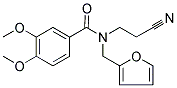 N-(2-CYANOETHYL)-N-(2-FURYLMETHYL)-3,4-DIMETHOXYBENZAMIDE Struktur