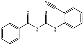 N-BENZOYL-N'-(2-CYANOPHENYL)THIOUREA Struktur