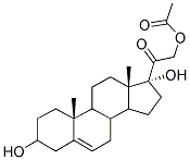 ACETIC ACID 2-(3,17-DIHYDROXY-10,13-DIMETHYL-2,3,4,7,8,9,10,11,12,13,14,15,16,17-TETRADECAHYDRO-1H-CYCLOPENTA[A]PHENANTHREN-17-YL)-2-OXO-ETHYL ESTER Struktur