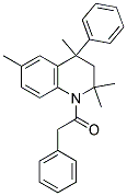 2-PHENYL-1-(2,2,4,6-TETRAMETHYL-4-PHENYL-3,4-DIHYDROQUINOLIN-1(2H)-YL)ETHANONE Struktur