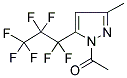 1-ACETYL-5-(HEPTAFLUORO-1-PROPYL)-3-METHYLPYRAZOLE Struktur