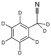 BENZYL-D7 CYANIDE Struktur