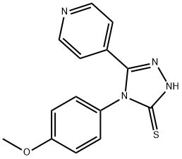 4-(4-METHOXYPHENYL)-5-PYRIDIN-4-YL-4H-1,2,4-TRIAZOLE-3-THIOL Struktur