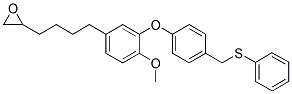 2-[4-(4-METHOXY-3-(4-[(PHENYLTHIO)METHYL]PHENOXY)PHENYL)BUTYL]OXIRANE Struktur