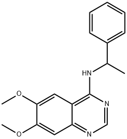 6,7-DIMETHOXY-N-(1-PHENYLETHYL)-4-QUINAZOLINAMINE Struktur