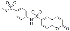 N-[4-[(DIMETHYLAMINO)SULPHONYL]PHENYL]-2-OXO-1-BENZOPYRAN-6-SULPHONAMIDE Struktur