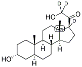 5ALPHA-PREGNANE-3ALPHA,21-DIOL-20-ONE (17,21,21-D3) Struktur