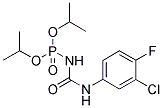 1-(DIISOPROPYLPHOSPHONATO)-N2-(3-CHLORO-4-FLUOROPHENYL)UREA Struktur