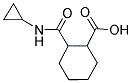 2-(N-CYCLOPROPYLCARBAMOYL)CYCLOHEXANECARBOXYLIC ACID Struktur