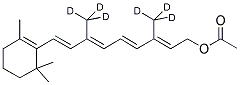 VITAMIN A ACETATE (19,19,19,20,20,20-D6) Struktur