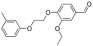 3-ETHOXY-4-(2-M-TOLYLOXY-ETHOXY)-BENZALDEHYDE Struktur