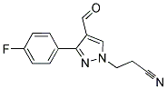 3-[3-(4-FLUOROPHENYL)-4-FORMYL-1H-PYRAZOL-1-YL]PROPANENITRILE Struktur