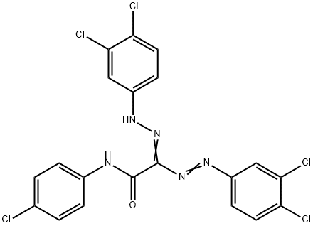 N-(4-CHLOROPHENYL)-2-[2-(3,4-DICHLOROPHENYL)DIAZENYL]-2-[2-(3,4-DICHLOROPHENYL)HYDRAZONO]ACETAMIDE Struktur