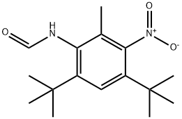 4,6-DITERT-BUTYL-3-NITRO-2-METHYLPHENYLFORMAMIDE Struktur