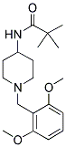 N-[1-(2,6-DIMETHOXYBENZYL)PIPERIDIN-4-YL]-2,2-DIMETHYLPROPANAMIDE Struktur