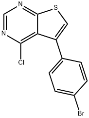 5-(4-BROMOPHENYL)-4-CHLOROTHIENO[2,3-D]PYRIMIDINE Struktur