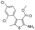 2-AMINO-4-(2,4-DICHLORO-PHENYL)-5-METHYL-THIOPHENE-3-CARBOXYLIC ACID METHYL ESTER Struktur