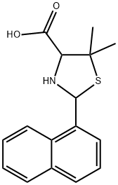 5,5-DIMETHYL-2-NAPHTHYL-1,3-THIAZOLIDINE-4-CARBOXYLIC ACID Struktur