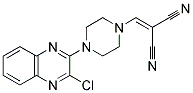 2-([4-(3-CHLOROQUINOXALIN-2-YL)PIPERAZINO]METHYLENE)MALONONITRILE Struktur