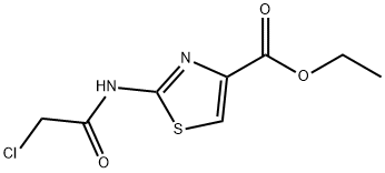 ETHYL 2-[(2-CHLOROACETYL)AMINO]-1,3-THIAZOLE-4-CARBOXYLATE Struktur