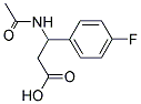 3-ACETYLAMINO-3-(4-FLUORO-PHENYL)-PROPIONIC ACID Struktur