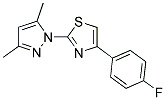 2-(3,5-DIMETHYL-1H-PYRAZOL-1-YL)-4-(4-FLUOROPHENYL)-1,3-THIAZOLE Struktur