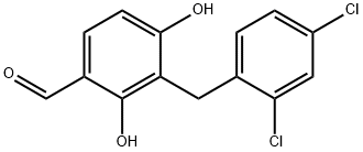 3-(2,4-DICHLOROBENZYL)-2,4-DIHYDROXYBENZENECARBALDEHYDE Struktur