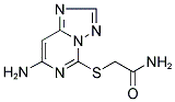 2-[(7-AMINO[1,2,4]TRIAZOLO[1,5-C]PYRIMIDIN-5-YL)THIO]ACETAMIDE Struktur