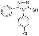 4-(4-CHLOROPHENYL)-5-PHENYL-4H-1,2,4-TRIAZOLE-3-THIOL Struktur