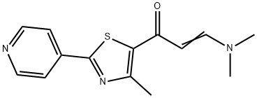 (E)-3-(DIMETHYLAMINO)-1-[4-METHYL-2-(4-PYRIDINYL)-1,3-THIAZOL-5-YL]-2-PROPEN-1-ONE Struktur