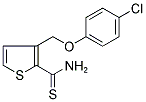 3-[(4-CHLOROPHENOXY)METHYL]THIOPHENE-2-CARBOTHIOAMIDE Struktur