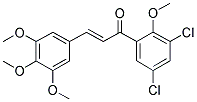 1-(3,5-DICHLORO-2-METHOXYPHENYL)-3-(3,4,5-TRIMETHOXYPHENYL)PROP-2-EN-1-ONE Struktur