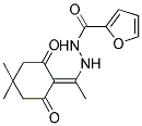 N'-[1-(4,4-DIMETHYL-2,6-DIOXOCYCLOHEXYLIDENE)ETHYL]-2-FUROHYDRAZIDE Struktur