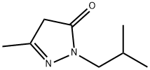 2-ISOBUTYL-5-METHYL-2,4-DIHYDRO-3H-PYRAZOL-3-ONE Struktur