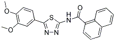 N-[5-(3,4-DIMETHOXYPHENYL)-1,3,4-THIADIAZOL-2-YL]-1-NAPHTHAMIDE Struktur