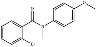 2-BROMO-N-(4-METHOXYPHENYL)-N-METHYLBENZAMIDE Struktur