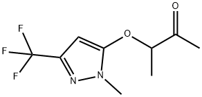 3-([1-METHYL-3-(TRIFLUOROMETHYL)-1H-PYRAZOL-5-YL]OXY)-2-BUTANONE Struktur