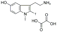 5-HYDROXYTRYPTAMINE BINOXALATE, [ETHYLAMINE-1,2-3H]- Struktur