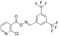 3-([(([3,5-BIS(TRIFLUOROMETHYL)PHENYL]METHYLENE)AMINO)OXY]CARBONYL)-2-CHLOROPYRIDINE Struktur