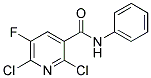 2,6-DICHLORO-5-FLUORO-N-PHENYLNICOTINAMIDE Struktur