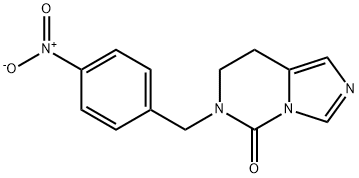 6-(4-NITROBENZYL)-7,8-DIHYDROIMIDAZO[1,5-C]PYRIMIDIN-5(6H)-ONE Struktur