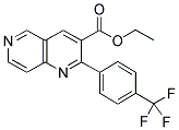 2-[4-(TRIFLUOROMETHYL)PHENYL]-1,6-NAPHTHYRIDINE-3-CARBOXYLIC ACID, ETHYL ESTER Struktur