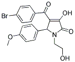 4-(4-BROMOBENZOYL)-3-HYDROXY-1-(2-HYDROXYETHYL)-5-(4-METHOXYPHENYL)-1,5-DIHYDRO-2H-PYRROL-2-ONE Struktur